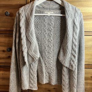 Banana Republic Shawl Neck Open Front Cardigan Sweater Wool Cashmere Size XS